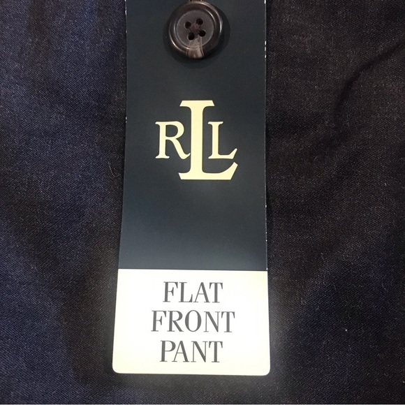 Vintage Lauren Ralph Lauren Mens Wool Dress Pant Charcoal Tags Flat Front 40X30 - Picture 6 of 7